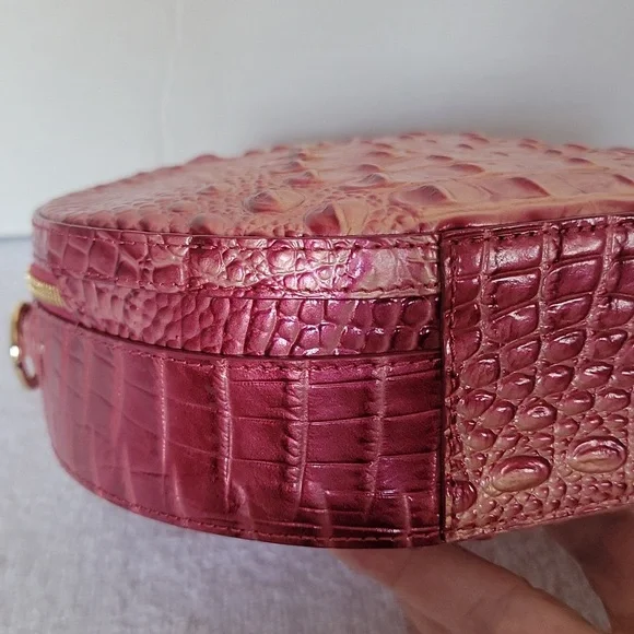 Brahmin Lane top handle Lotus canteen metallic leather handbag - Picture 8 of 15